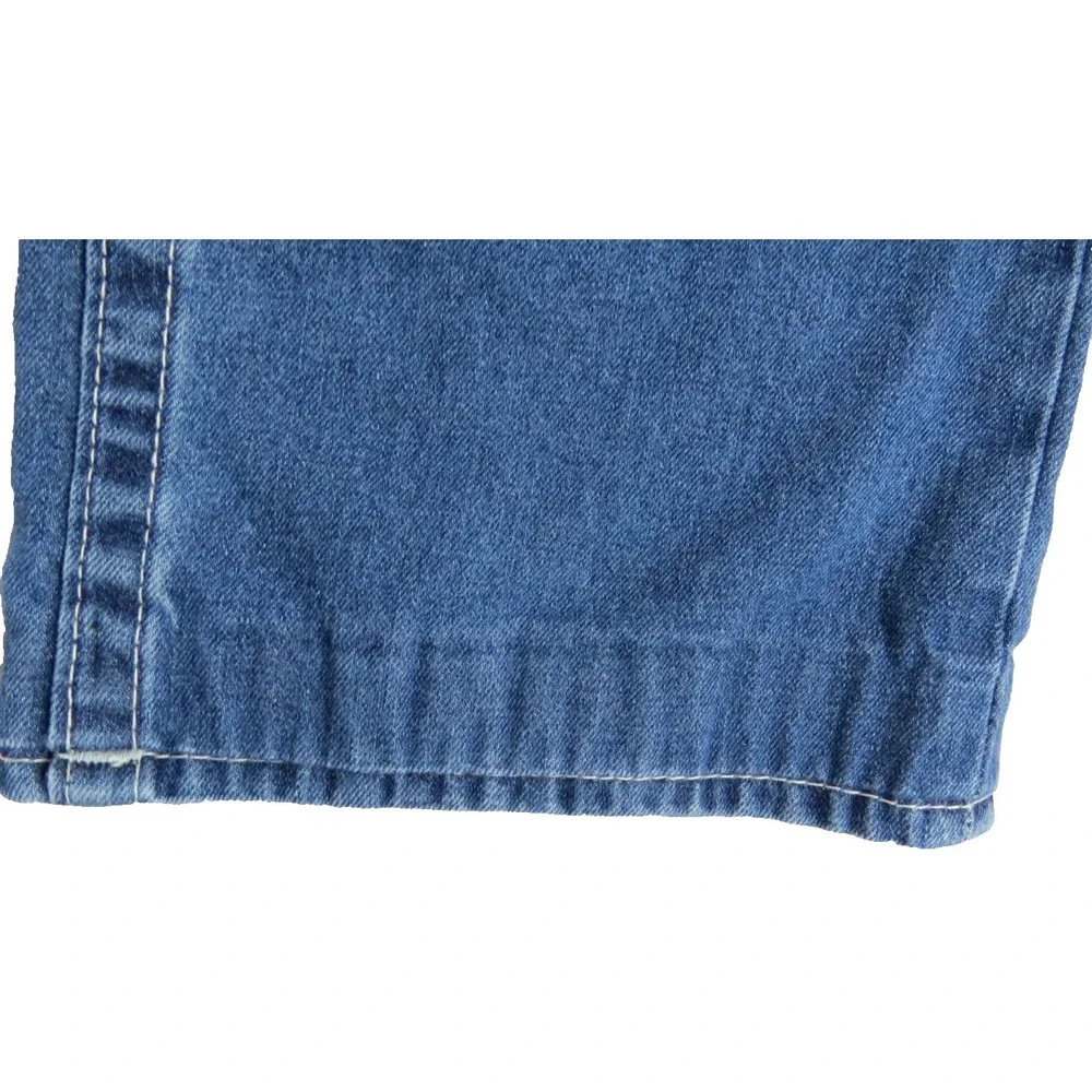 True Religion Ricky Men 34x28 Blue Denim Straight Leg Low Rise Ropey Jeans Pants